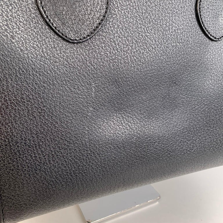Gucci Vintage Black Leather Bamboo Princess Diana Tote Bag ref.1024101 -  Joli Closet