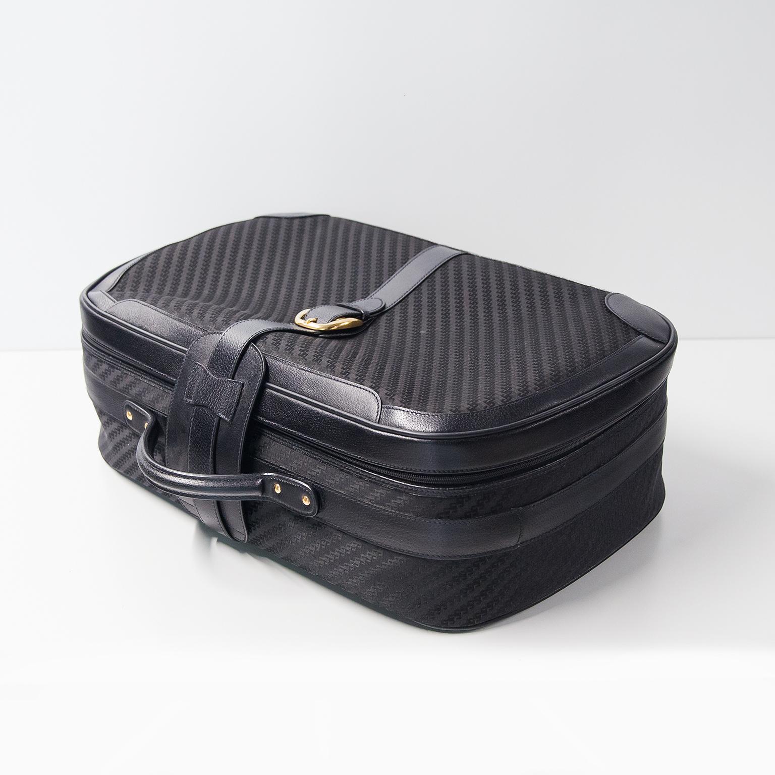 Bolso de viaje Gucci Vintage Negro Piel Supreme GG Canvas en venta 5