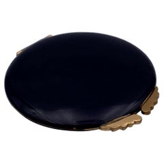 Estuche Espejo Compacto Maquillaje Vintage Negro Gucci