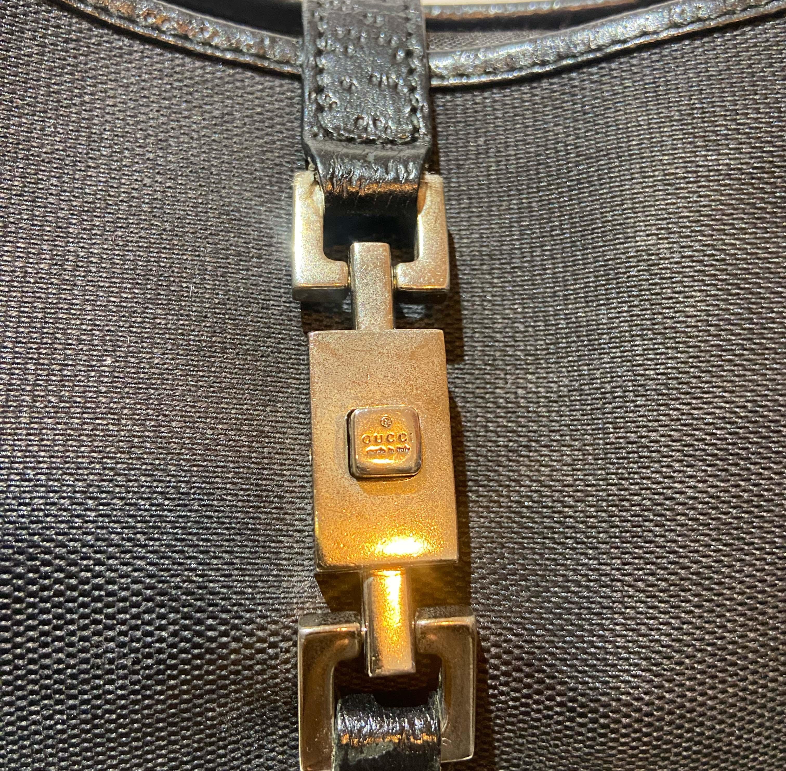Women's or Men's Gucci Vintage Black Nylon Jackie Handbag