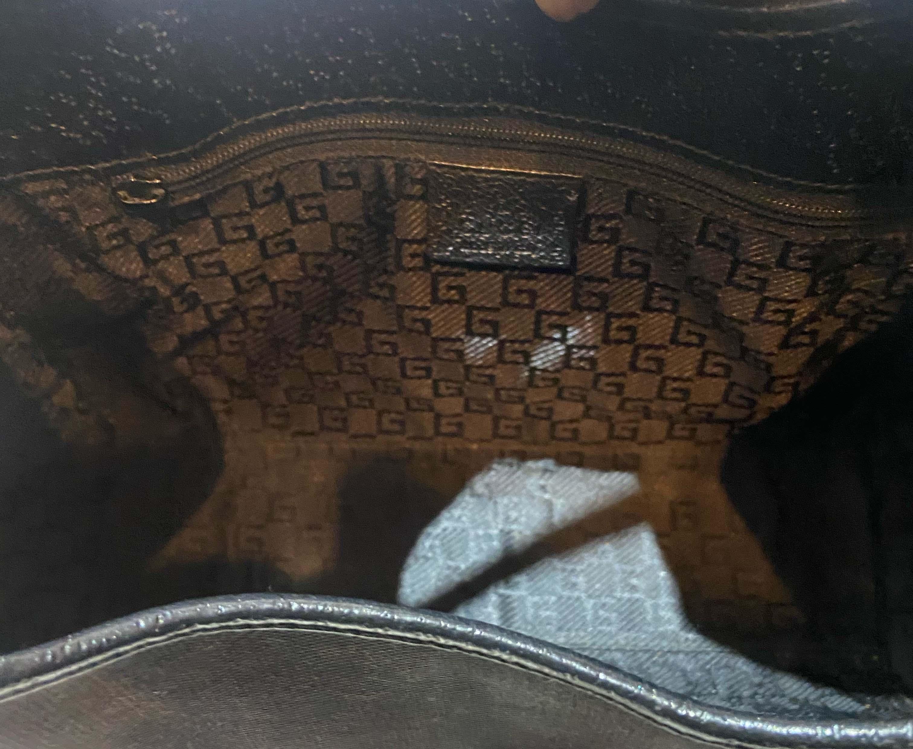 Gucci Vintage Black Nylon Jackie Handbag 3