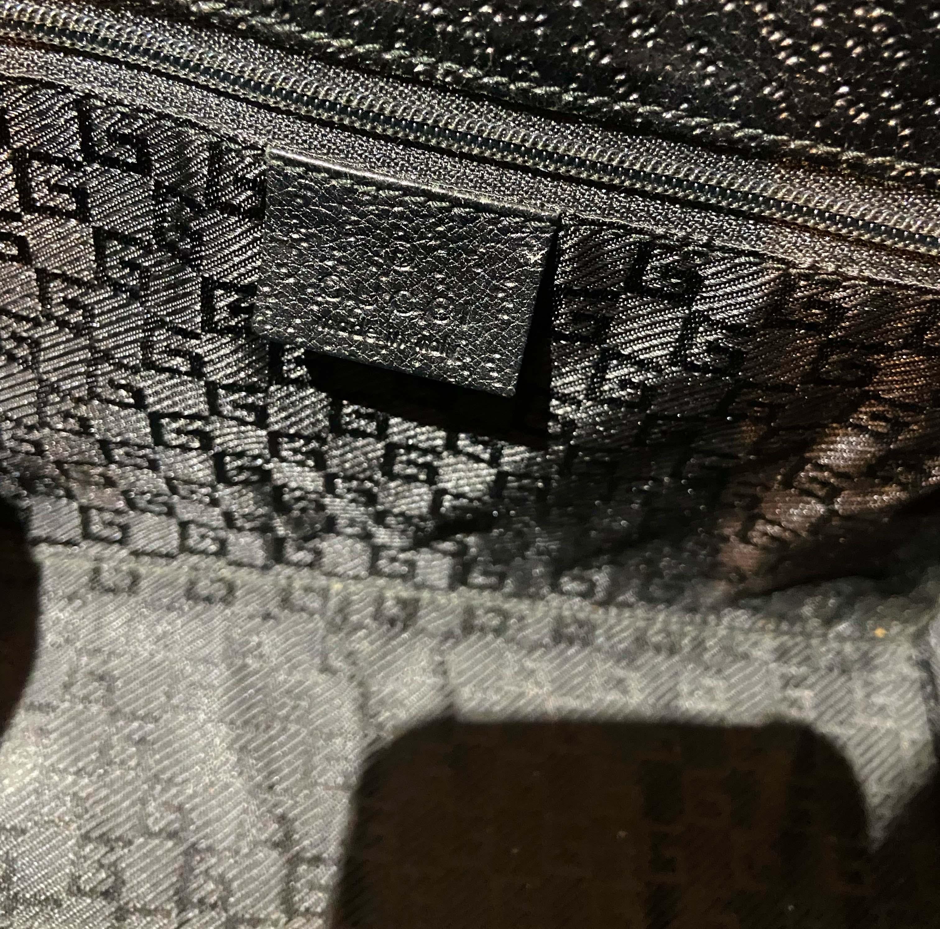 Gucci Vintage Black Nylon Jackie Handbag 4