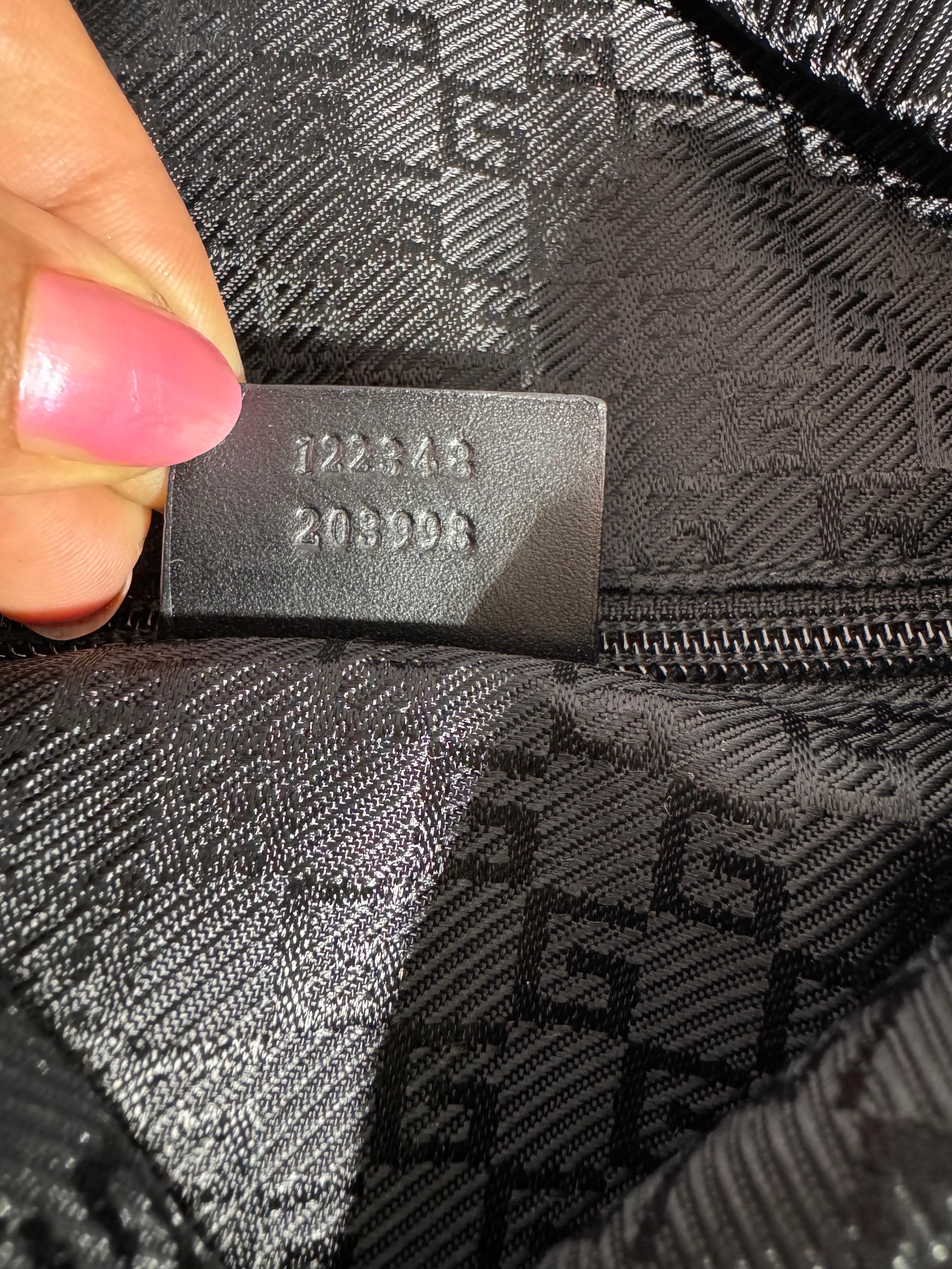 Gucci Vintage Black Nylon ,  Small Eden Day Back Pack Black, Made in Italy For Sale 4