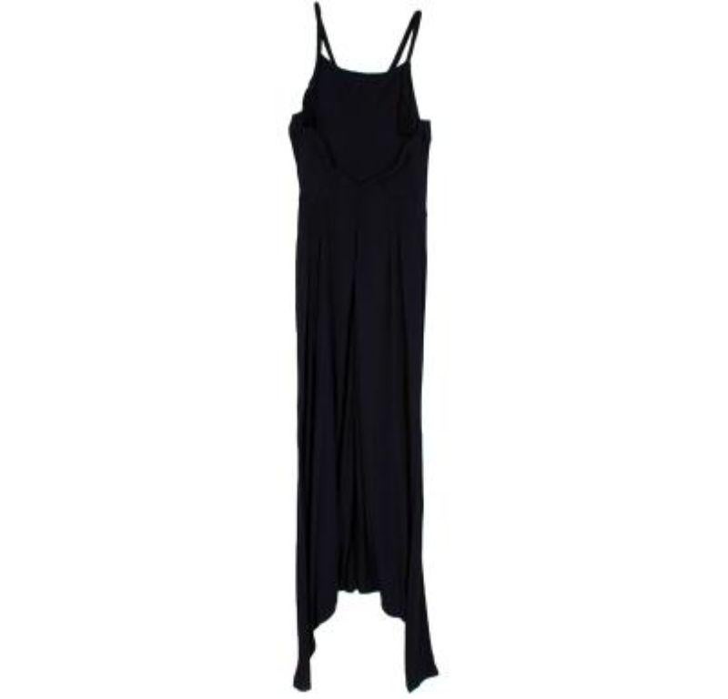 Gucci vintage black silk sleeveless long dress For Sale 1