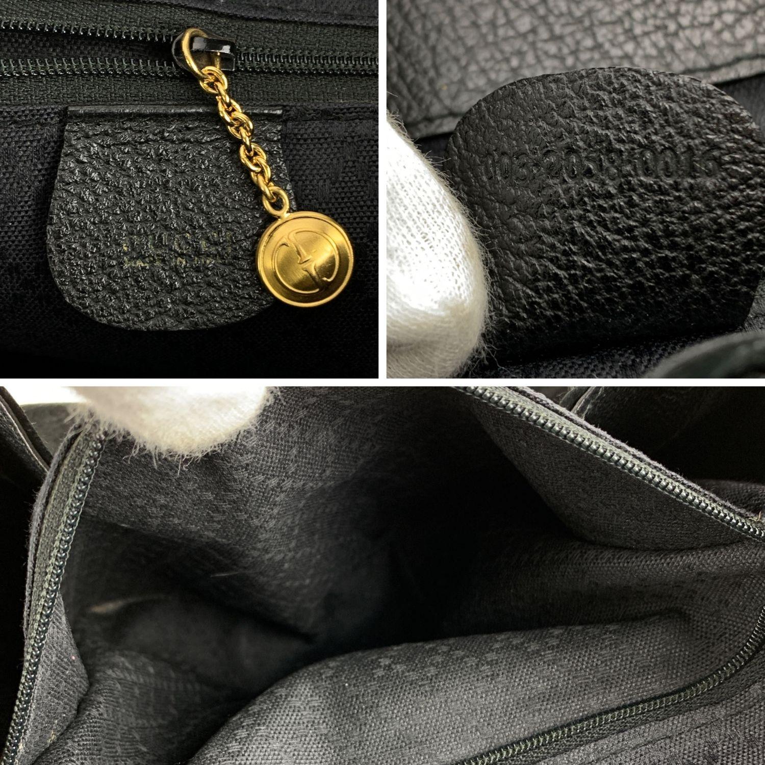 Gucci Vintage Black Suede and Leather Bamboo Backpack Bag 4