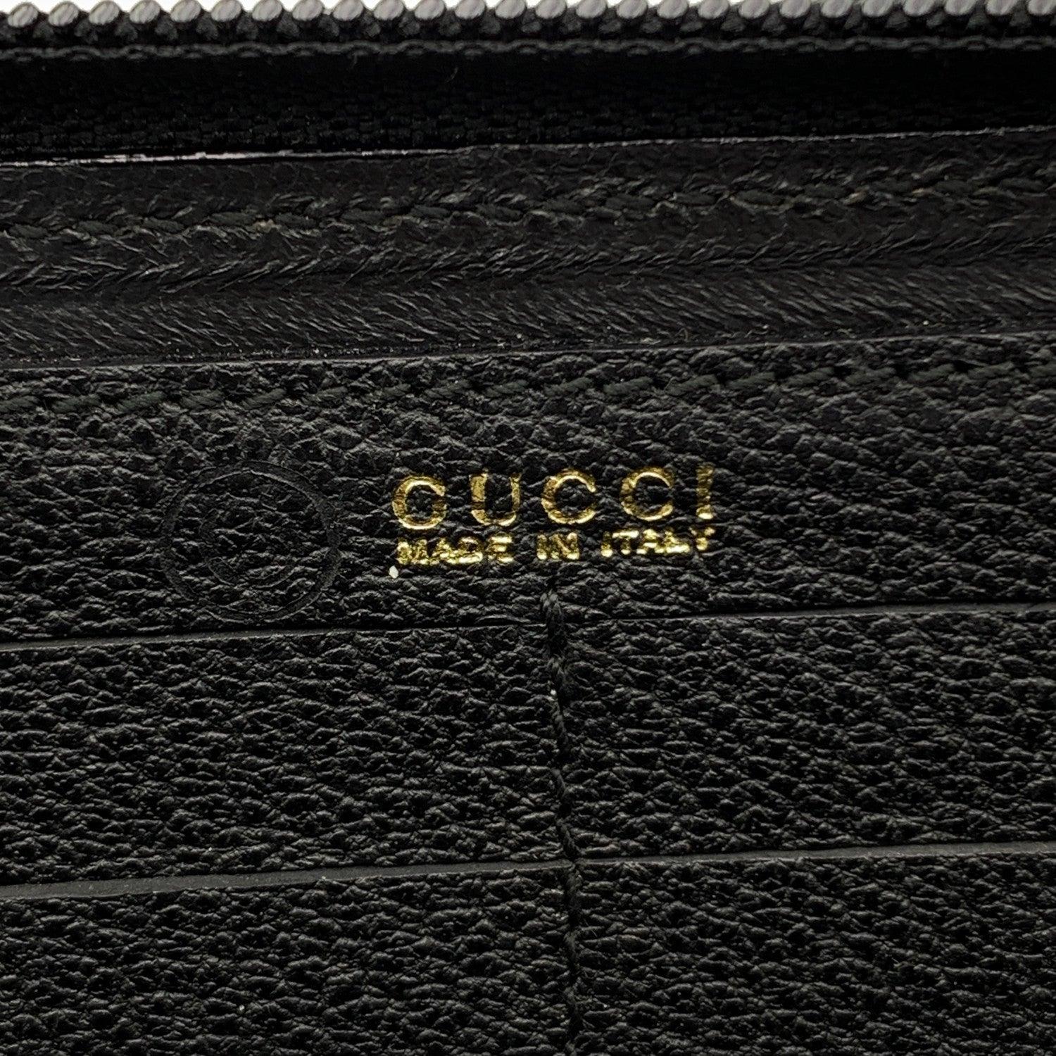 Gucci Vintage Black Suede Bamboo WOC Wallet on Chain Crossbody 3
