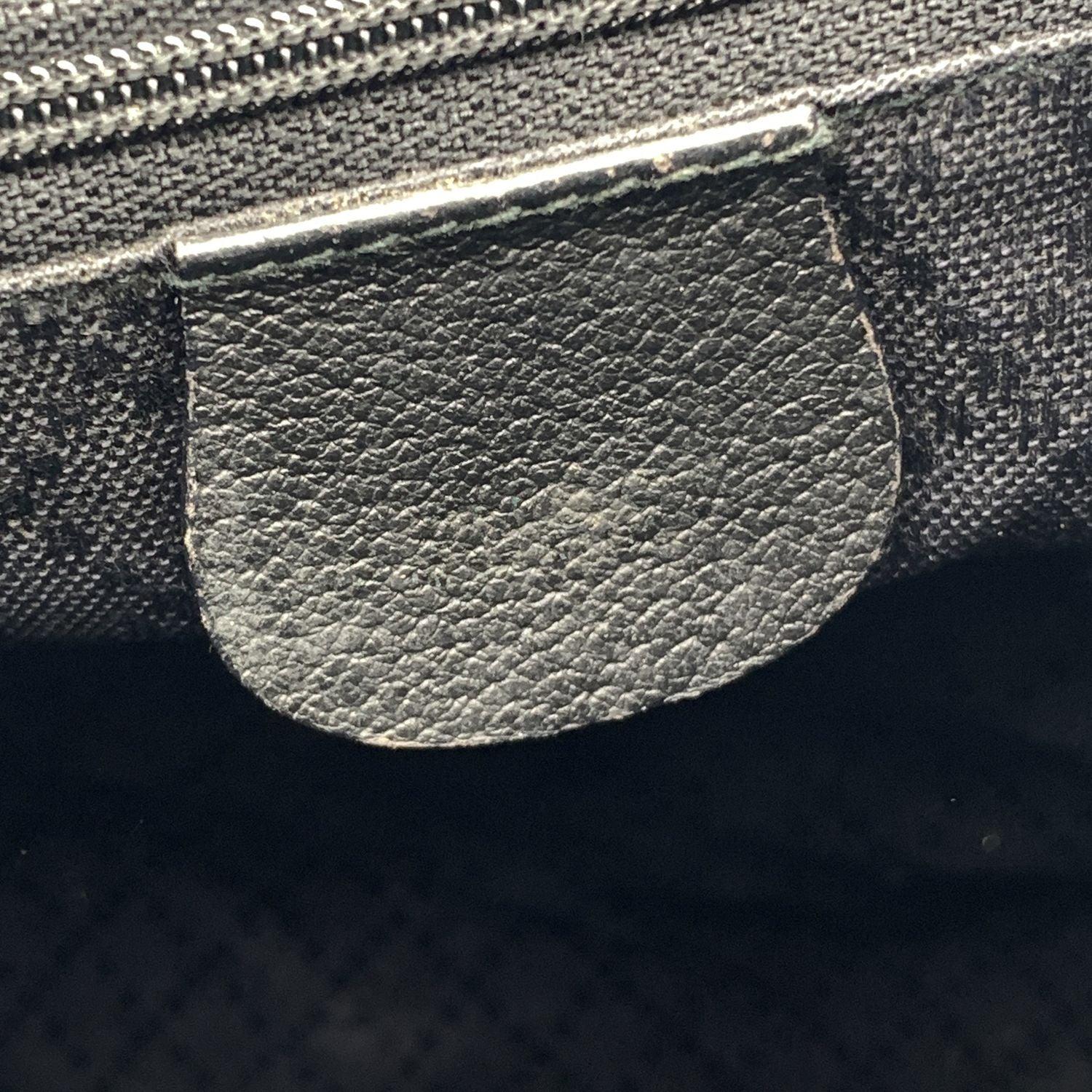 Gucci Vintage Black Suede Leather Bamboo Backpack Shoulder Bag 3
