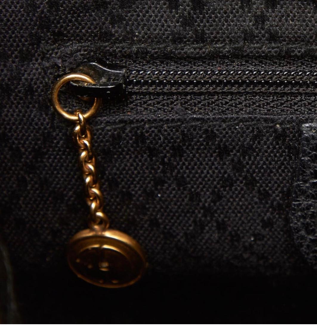Gucci Vintage Black Suede/Leather  Bamboo Mini Backpack With Drawstring  In Excellent Condition In New York, NY