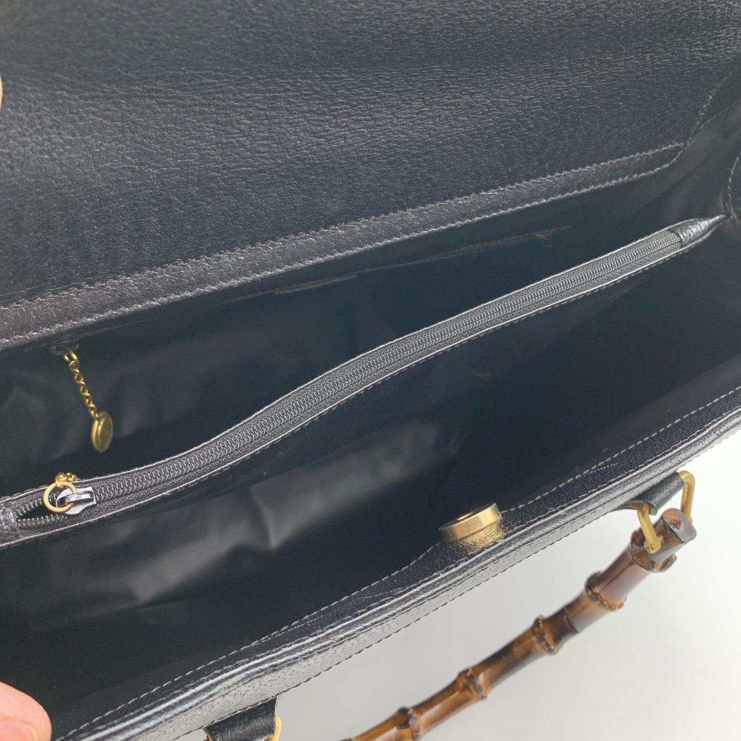 Gucci Vintage Black Suede Leather Princess Diana Maxi XL Tote Bag 1