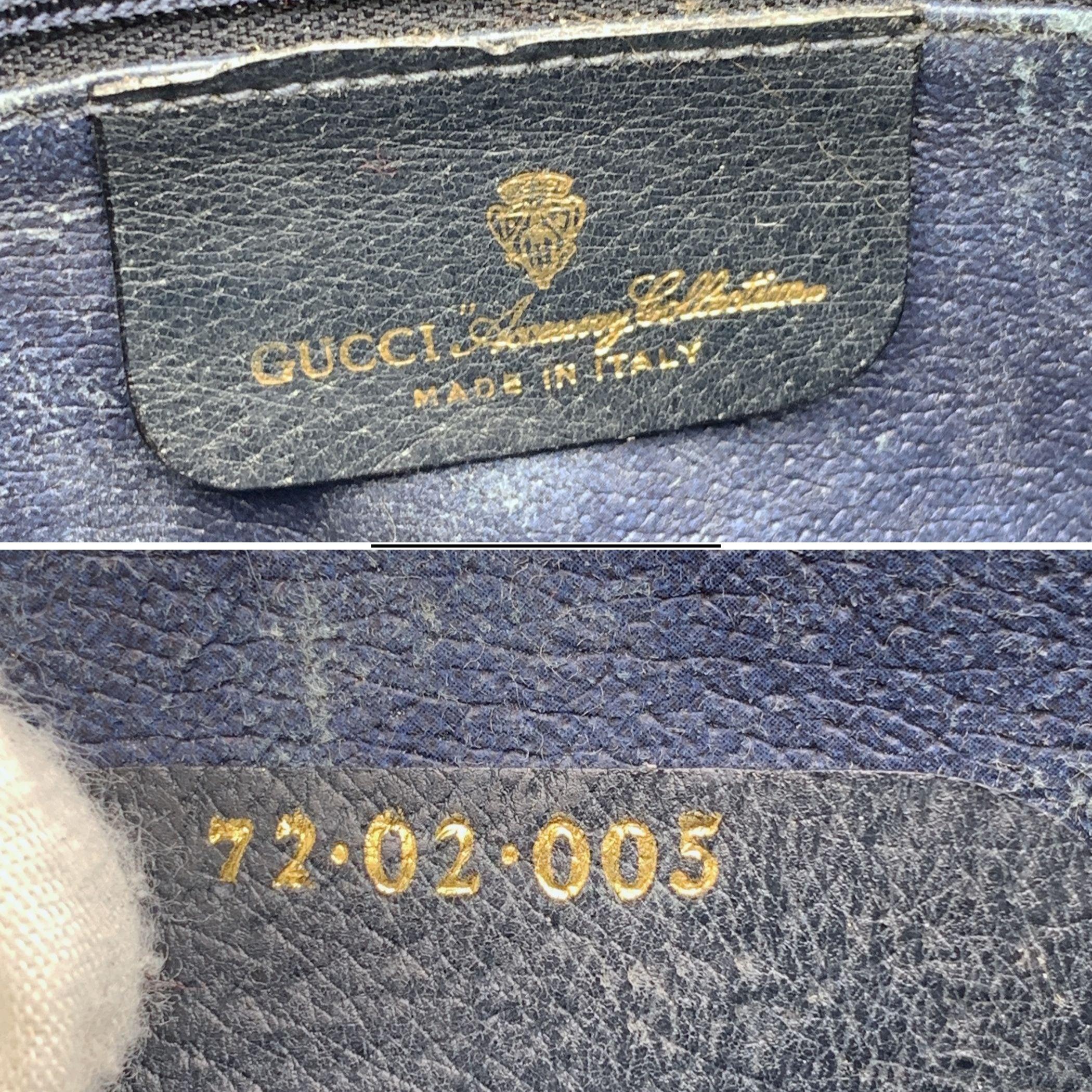Sac de messager Ophidia en toile bleu monogramme à rayures de Gucci Vintage en vente 1