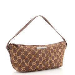 Gucci Vintage Boots-Pochette GG aus Segeltuch