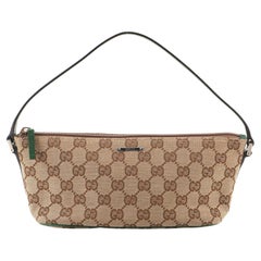 Gucci Vintage Boat Pochette GG Canvas Small