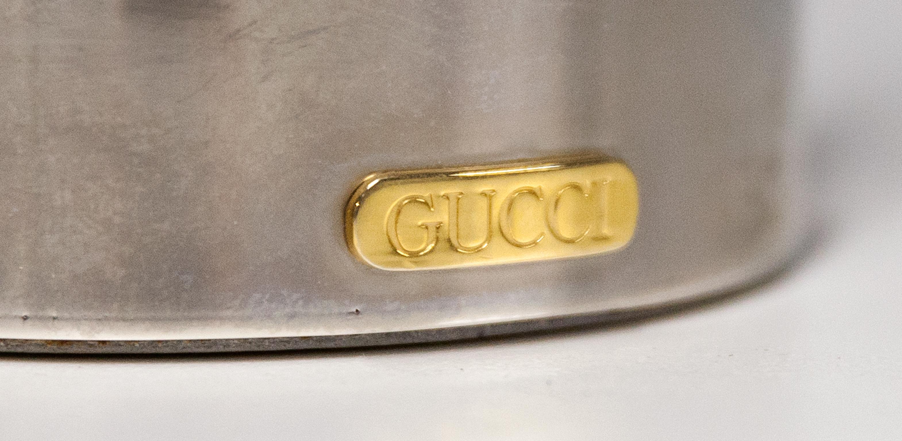 Gold Plate Gucci Vintage Bottle Holder, 1970s
