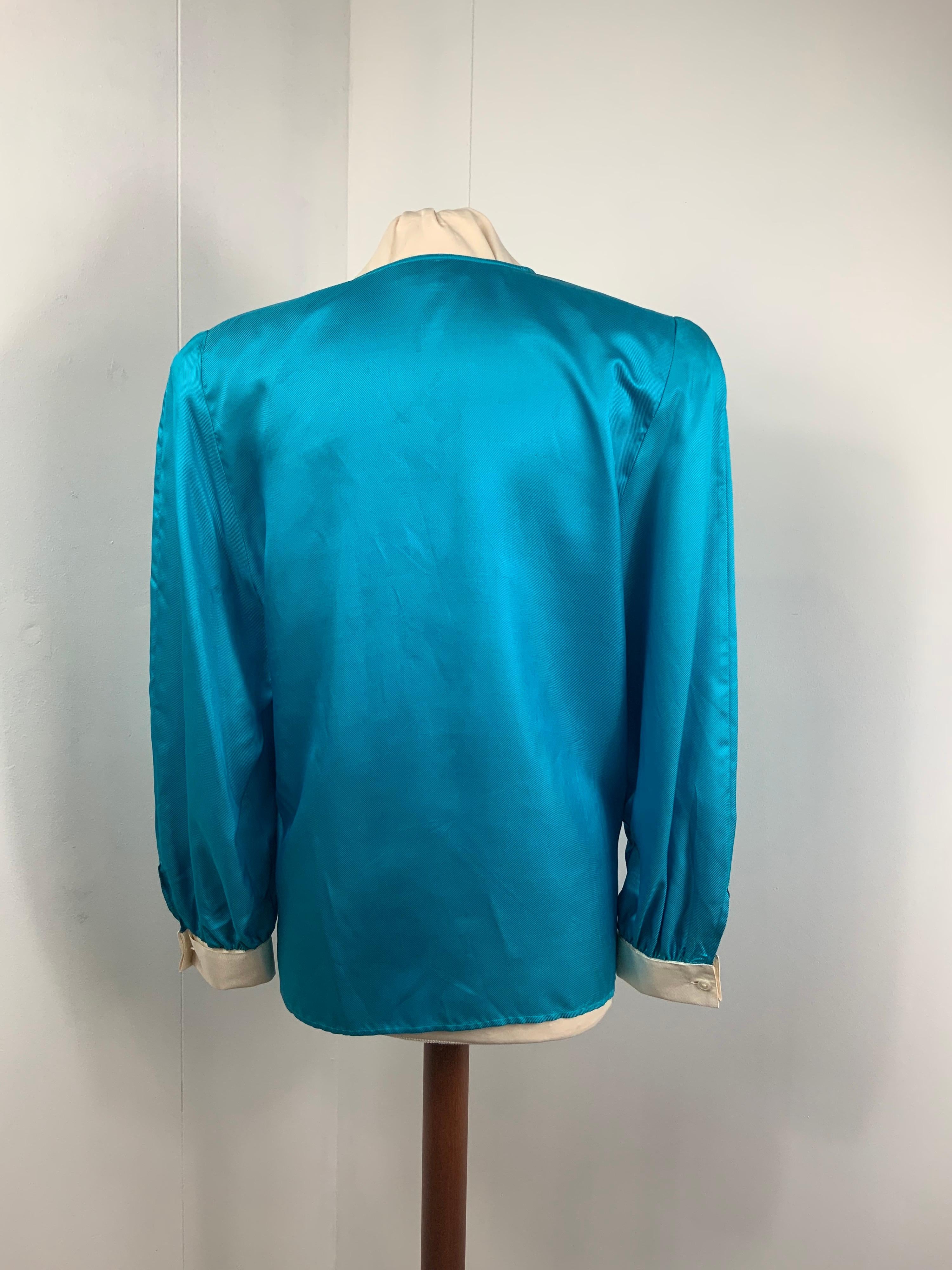 Gucci vintage bow shirt In Excellent Condition In Carnate, IT