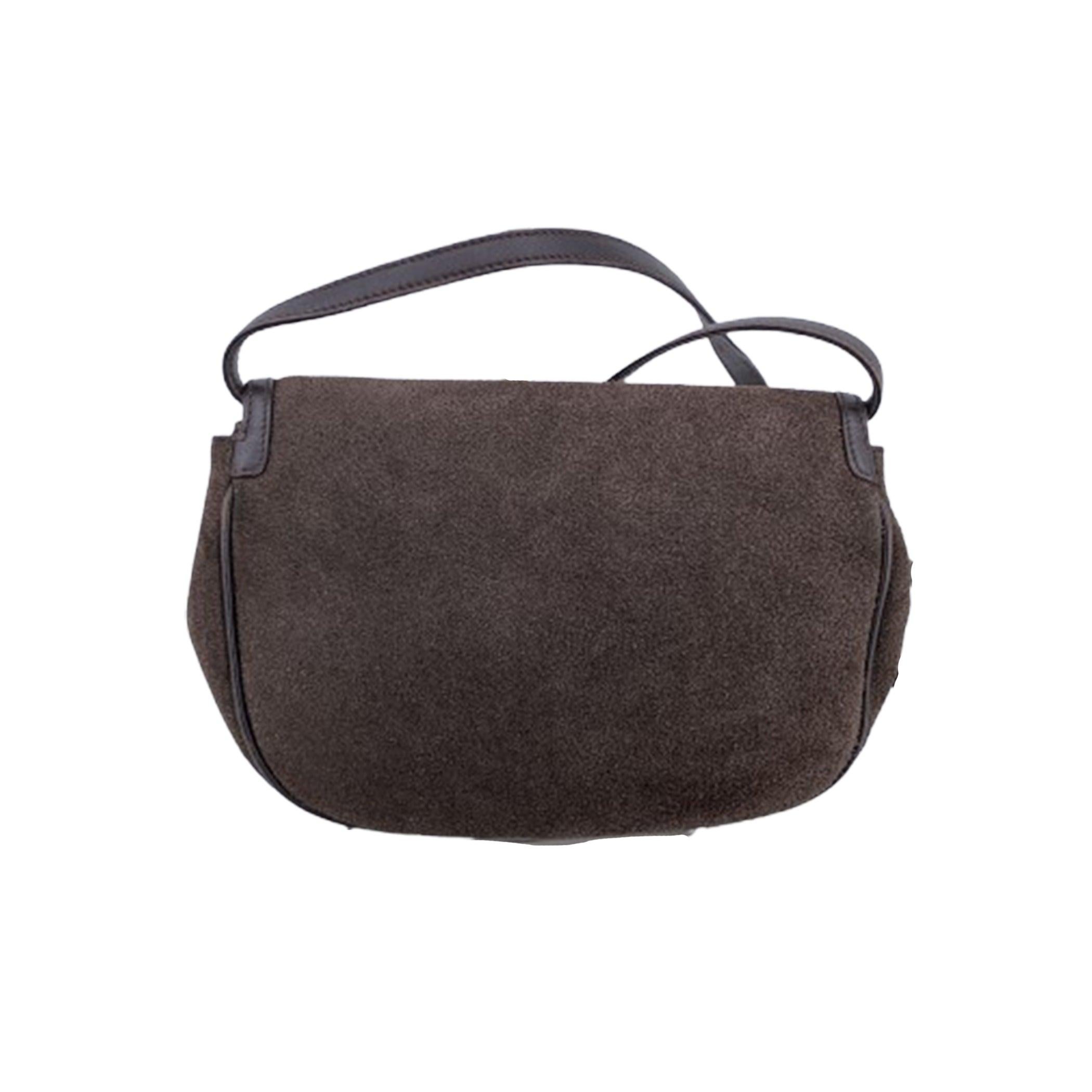 Noir Gucci - Sac à bandoulière vintage en cuir de galuchat avec nœud et mors de cheval en vente