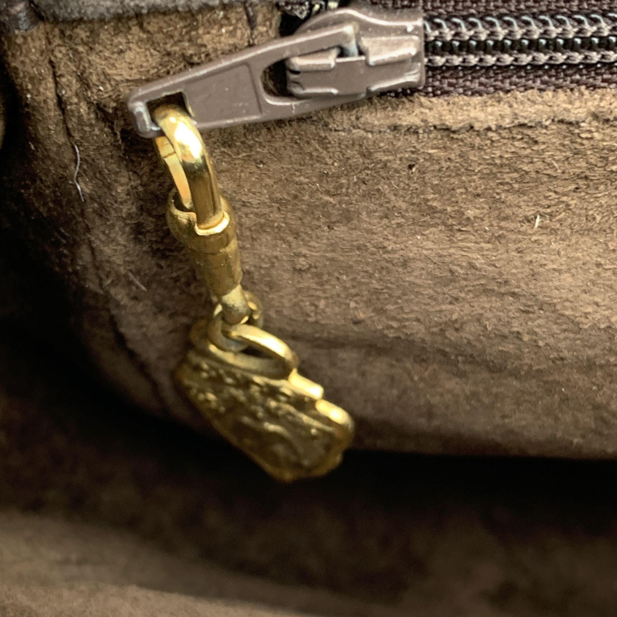 Gucci - Sac à bandoulière vintage en cuir de galuchat avec nœud et mors de cheval en vente 1