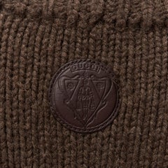 GUCCI Vintage Braun 100% Kamelhaar Rollkragenpullover Kreis Poncho Oberteil L