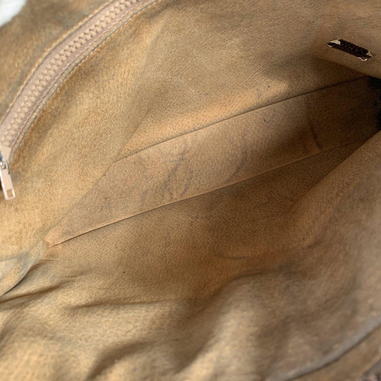 Gucci Vintage Brown Leather Horsebit Shoulder Bag For Sale at 1stDibs