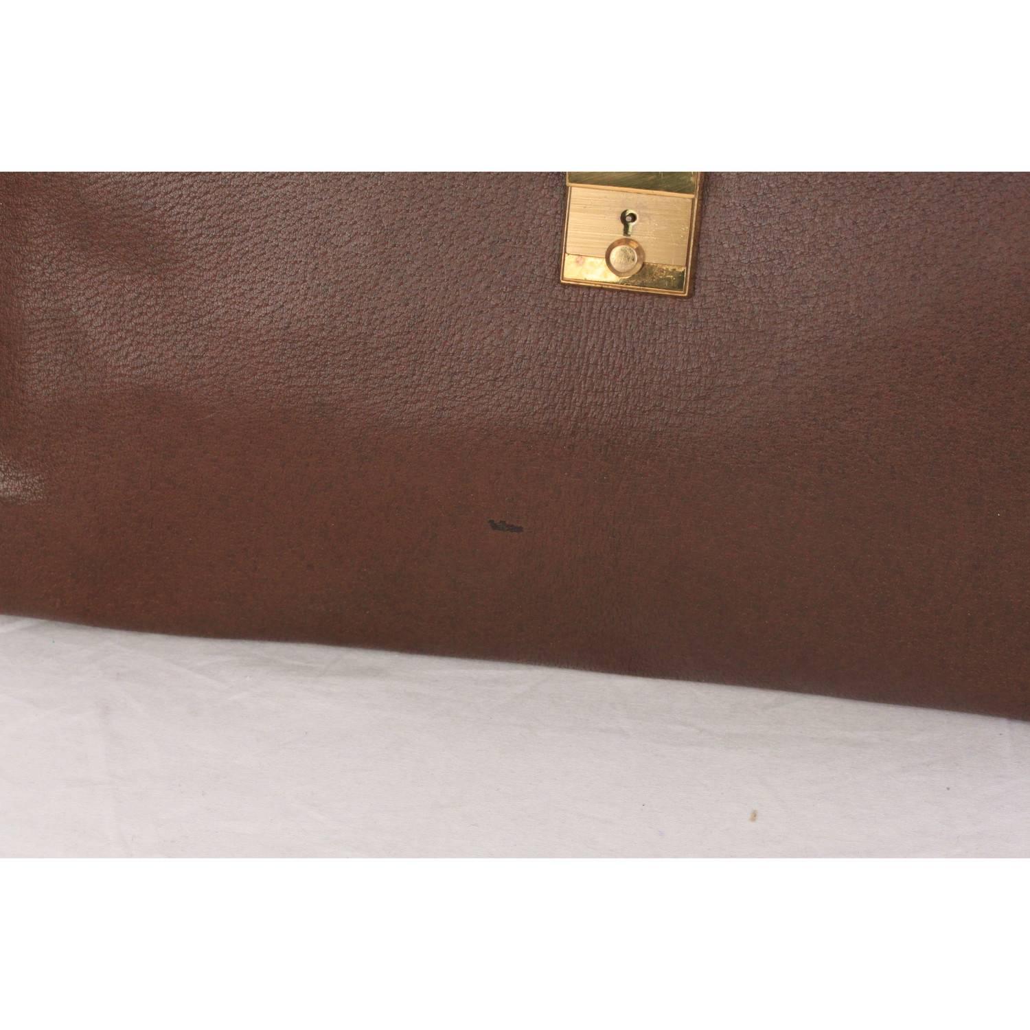 Women's or Men's GUCCI Vintage Brown Leather PORTFOLIO Document Holder