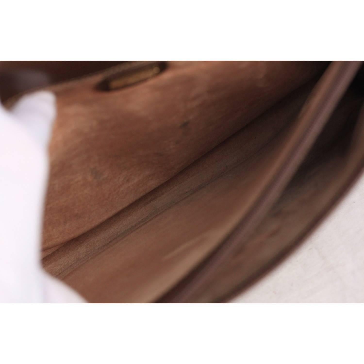 GUCCI Vintage Brown Leather PORTFOLIO Document Holder 2