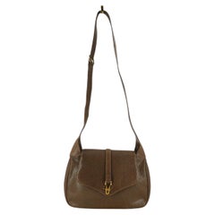 Gucci Vintage Brown Leather Shoulder Bag Hobo