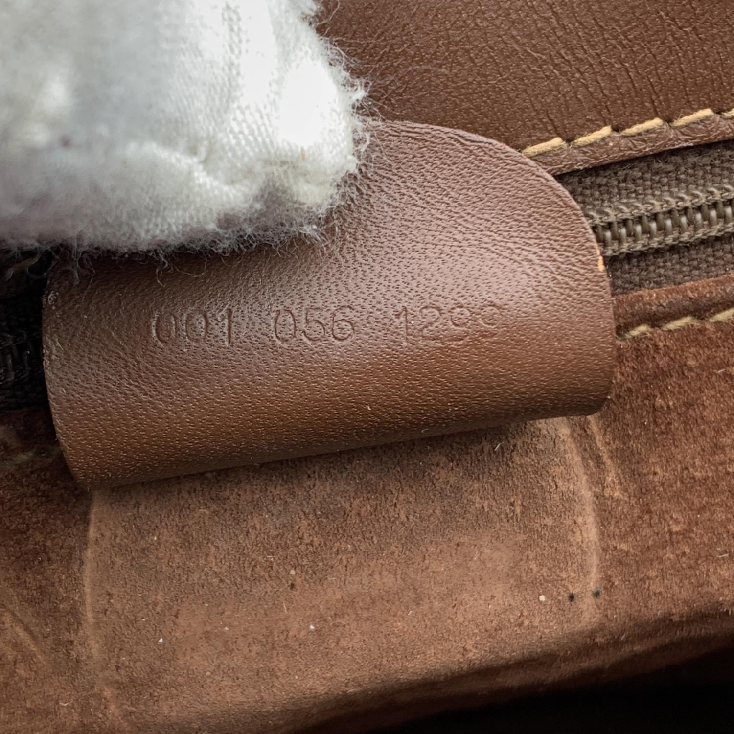 Gucci Vintage Brown Leather Stirrup Crossbody Messenger Bag 3