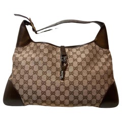 Gucci Vintage Brown Monogram Medium Jackie Bag