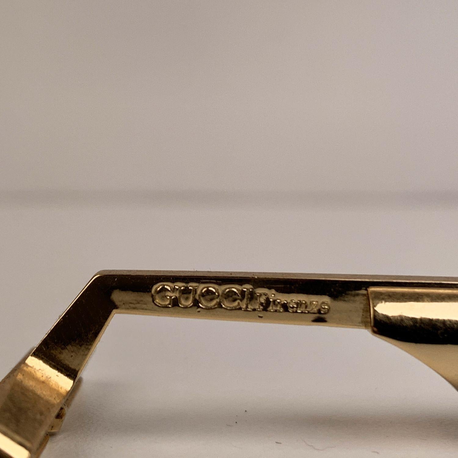 Black Gucci Vintage Brown Signature Web Razor for Shaving With Box
