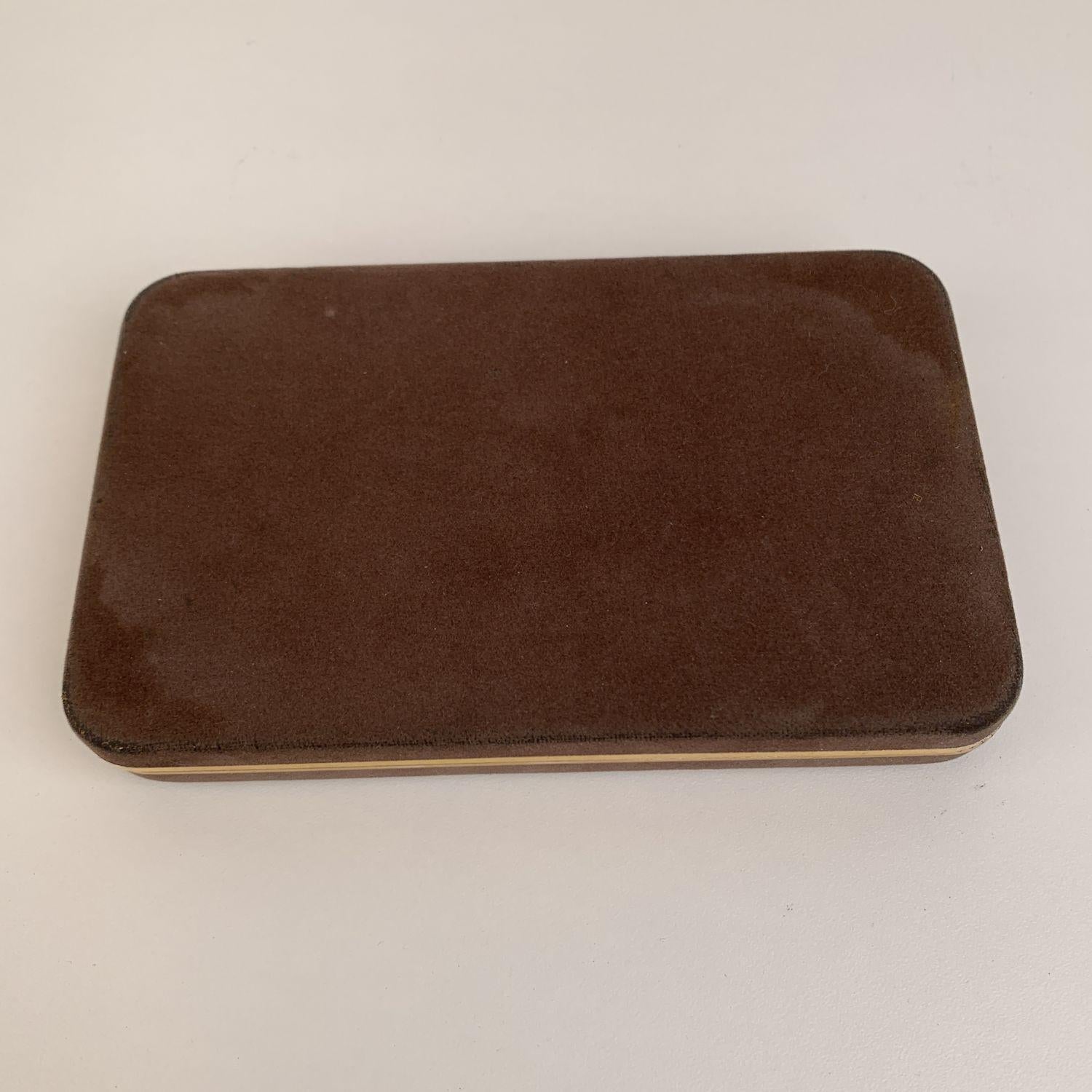 Gucci Vintage Brown Signature Web Razor for Shaving With Box 1