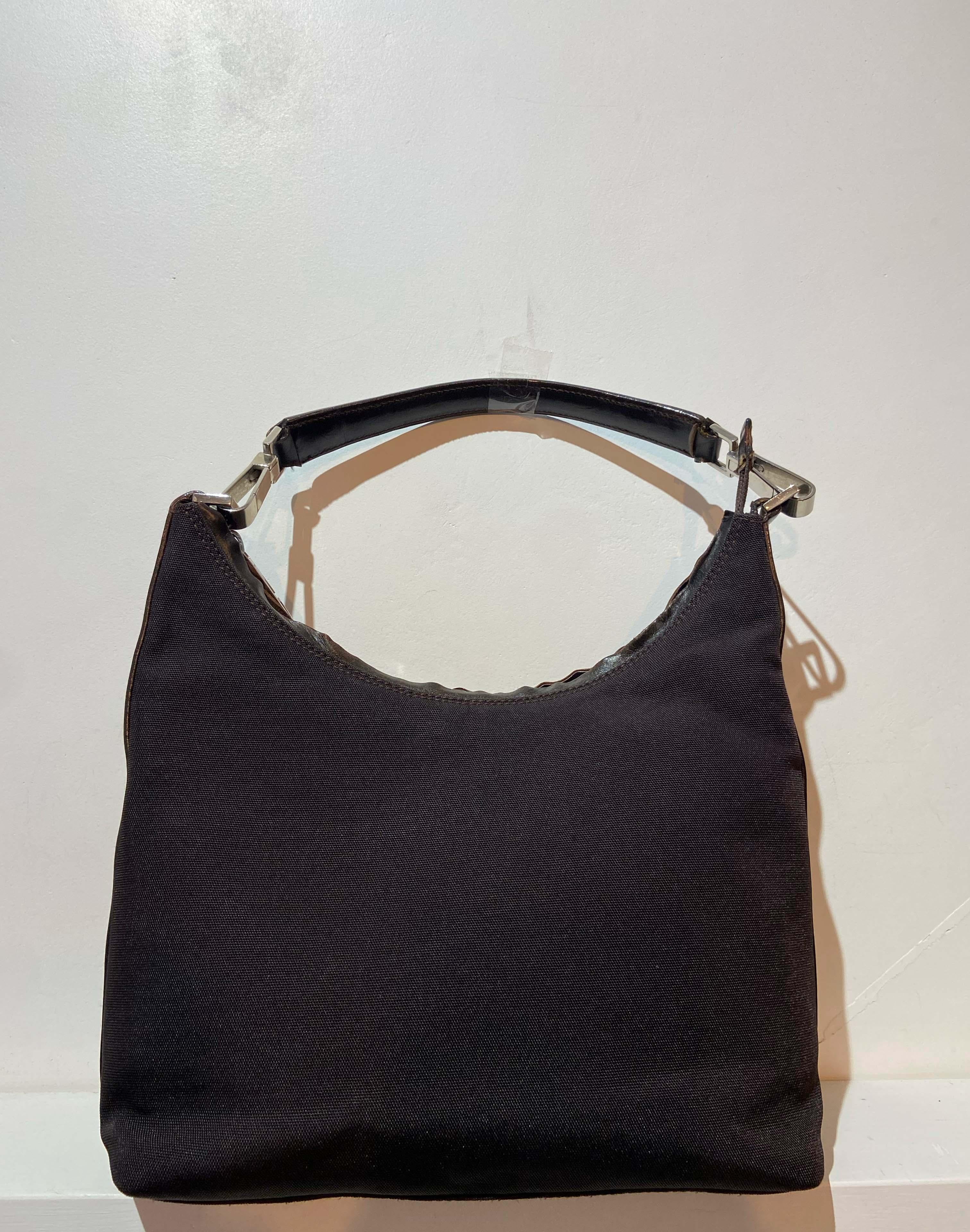 Bolso Hobo de Nylon Gucci Vintage By Tom Ford Negro en venta