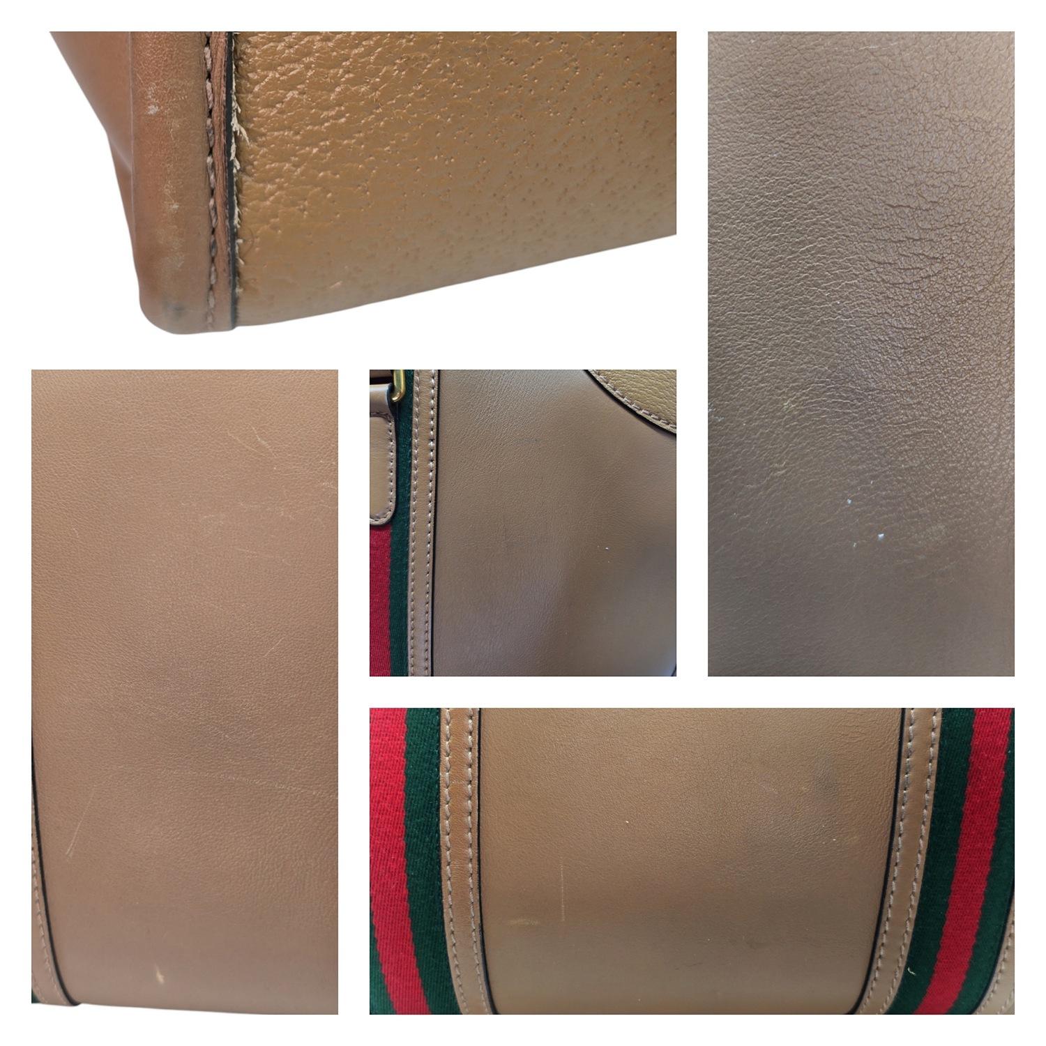 Gucci Vintage Calfskin Web Bauletto XL Duffle Bag For Sale 2