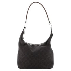 Gucci Vintage Clasp Handle Hobo GG Canvas Medium