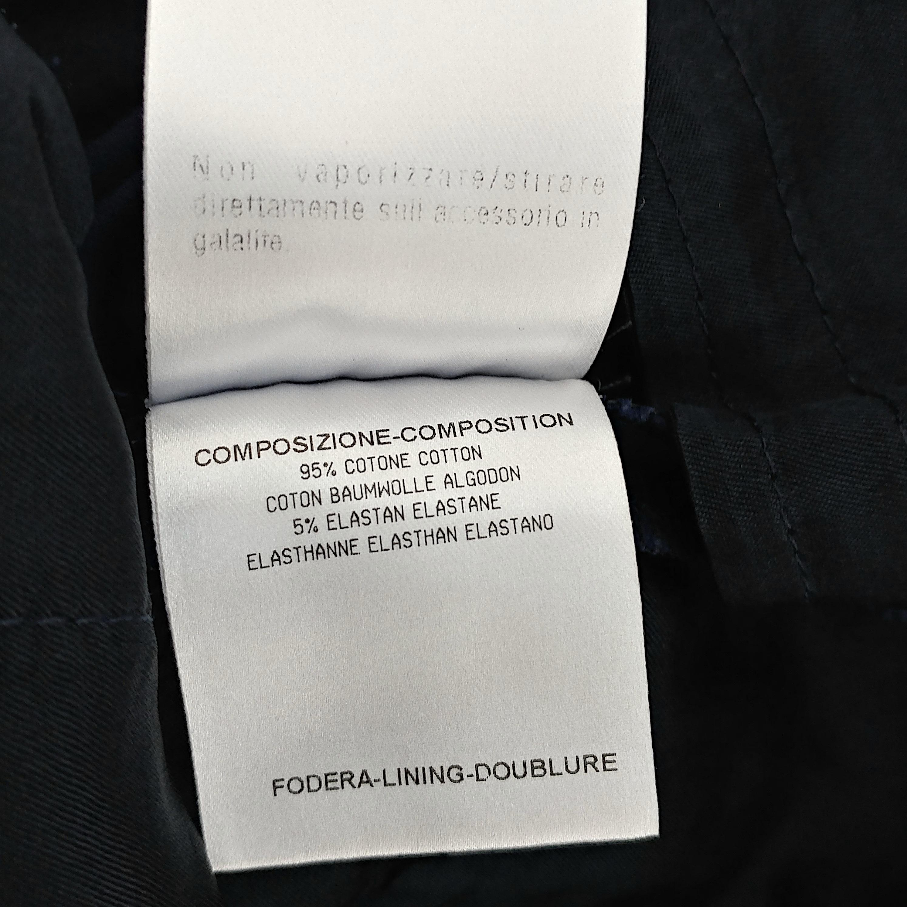 GUCCI - Pantalon vintage 3/4 en coton bleu cobalt  Taille 4US 36EU en vente 4