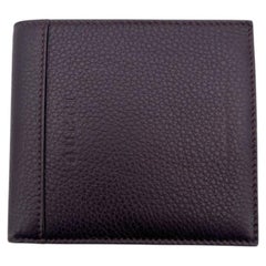 Gucci Vintage Dark Brown Leather Men Bifold Wallet