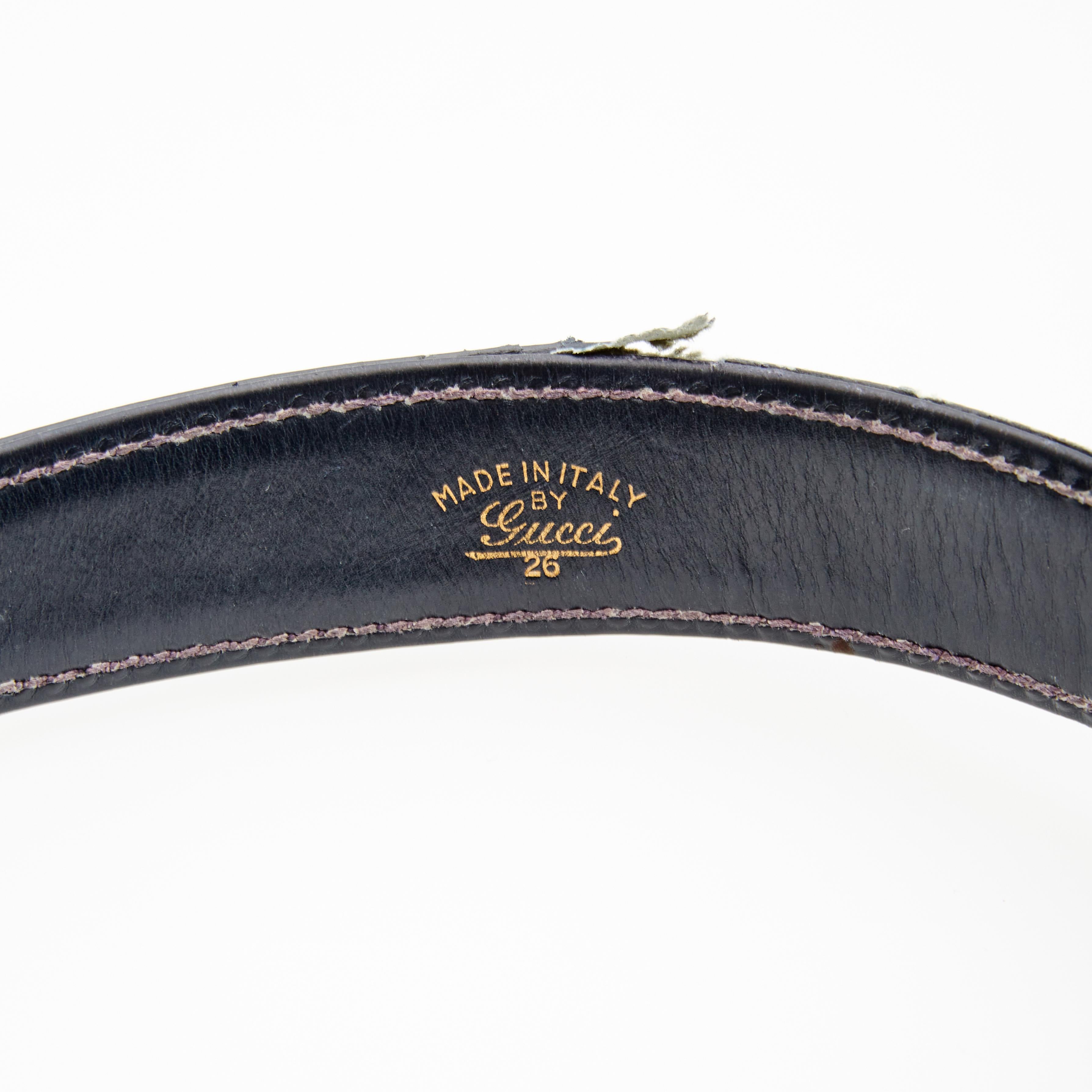 Gucci Vintage Dark Navy Small Classic 1970s Jackie Bag In Fair Condition In Montreal, Quebec