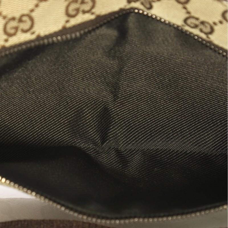 Brown Gucci Vintage Double Belt Bag GG Canvas