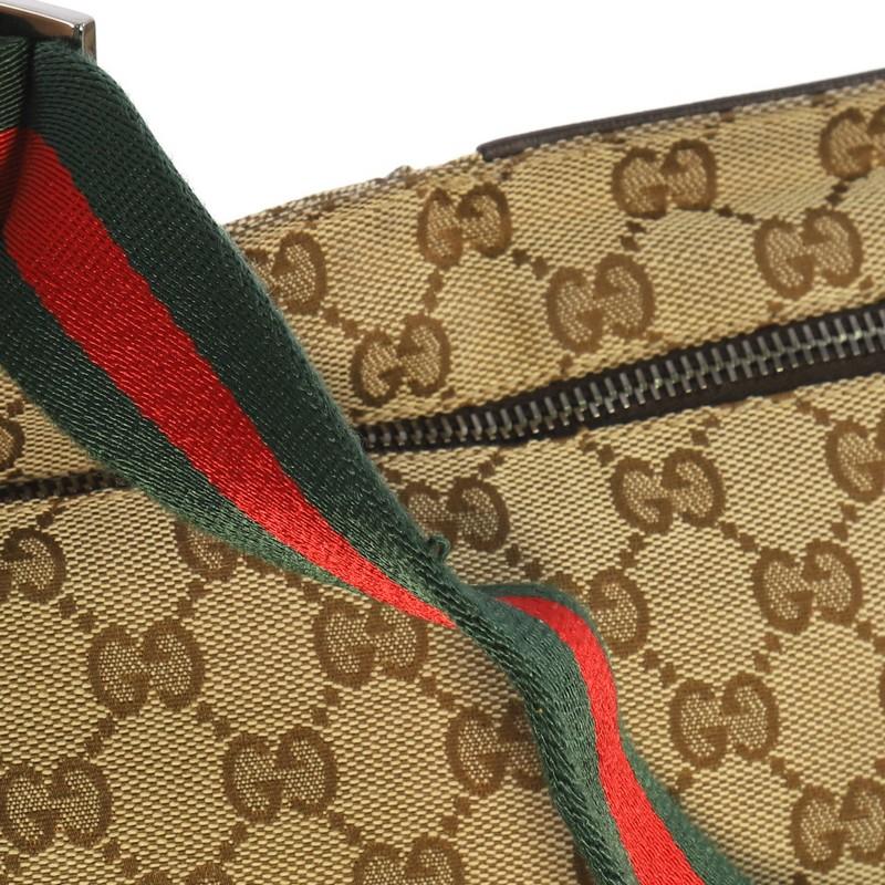Gucci Vintage Double Belt Bag GG Canvas 1