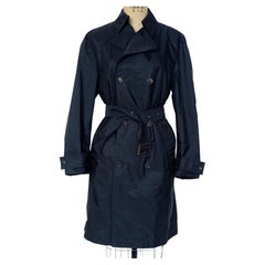 Gucci Vintage Double Breasted Belted Trenchcoat mit angehängter Reisetasche