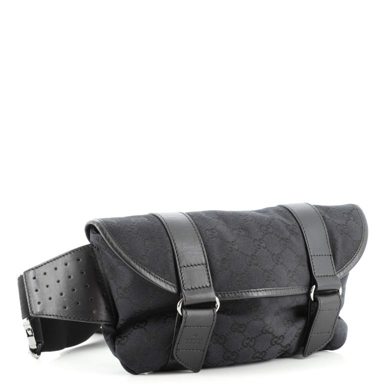 DOUBLE G BLACK BUCKLE 40MM BLUE CANVAS