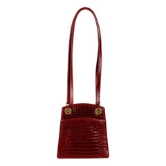 Gucci Vintage Exotische Leder-Umhängetasche aus Leder - 80er Jahre
