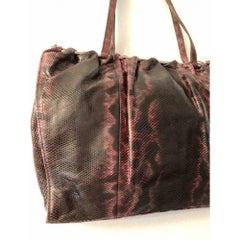 Gucci Vintage Exotic Leather Lizard Handbag in Multicolour