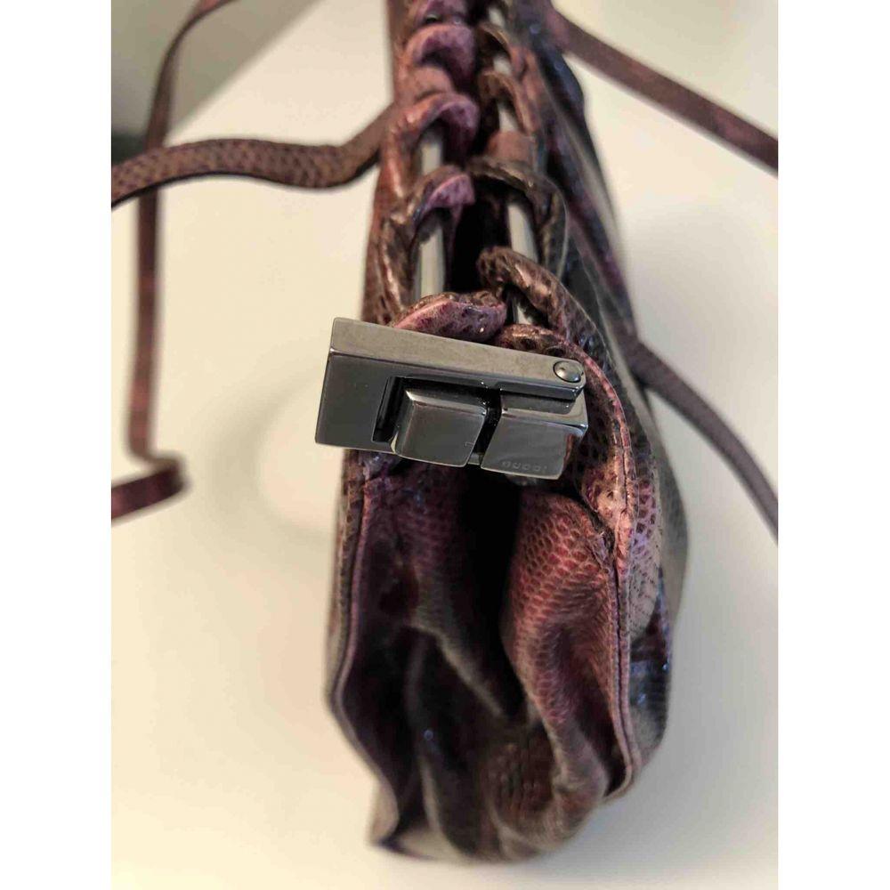 Gucci Vintage Exotic Leather Lizard Handbag in Multicolour 3