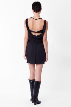 Gucci Vintage F/W 2003 Black Silk Bustier Dress