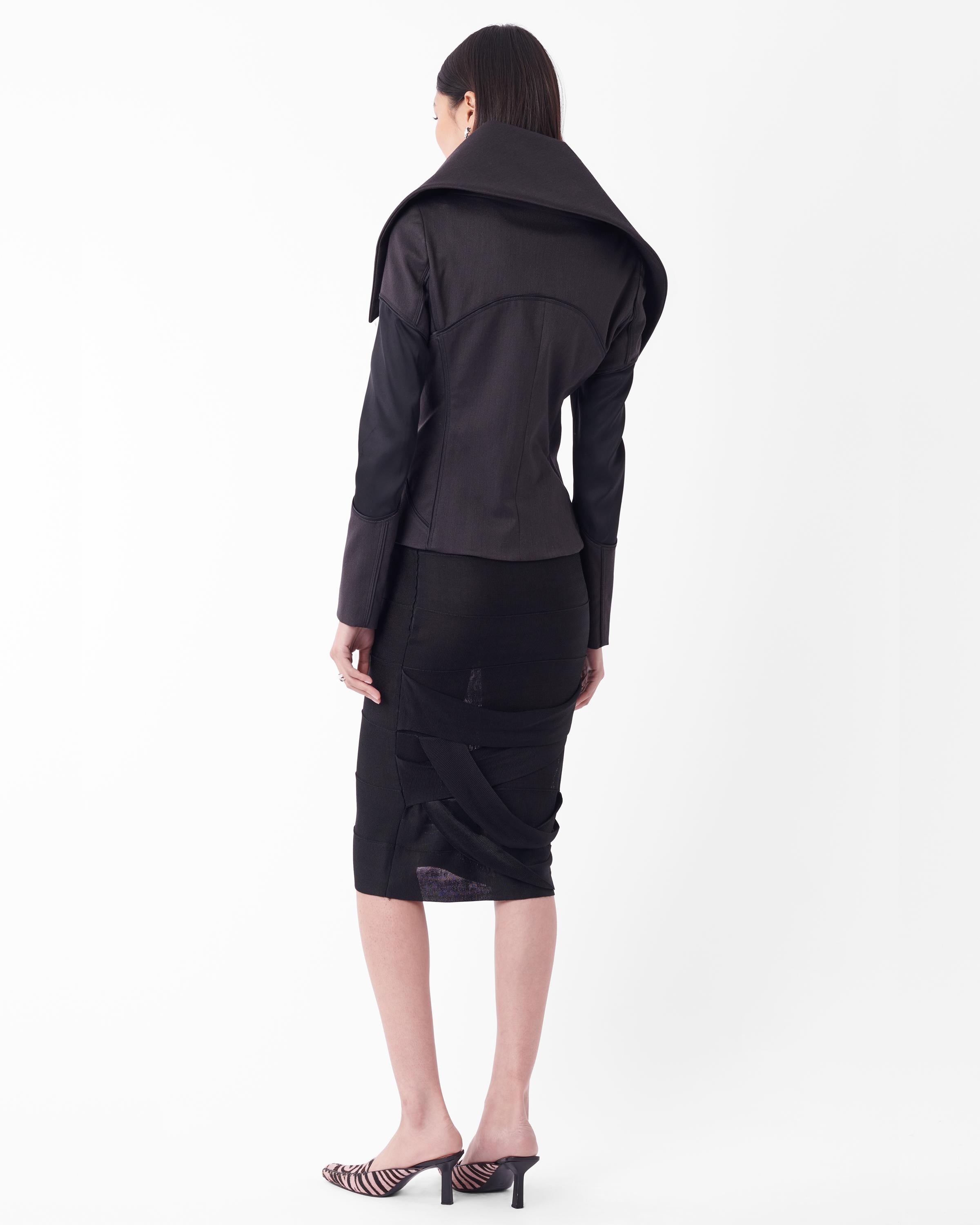 Gucci Vintage F/W 2003 Runway Veste à col Unisexe en vente