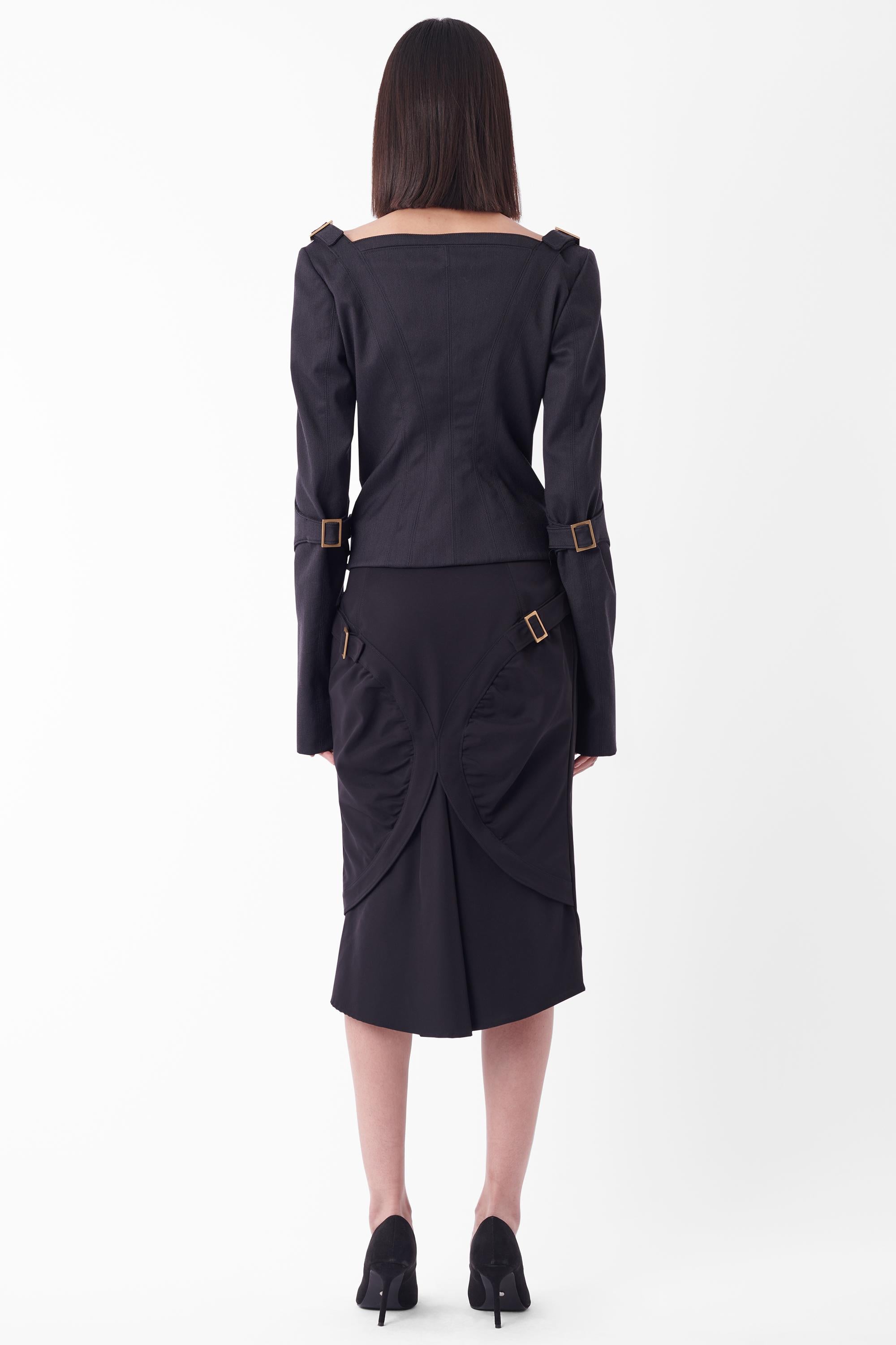 Gucci Vintage H/W 2003 Laufsteg Jacke & Rock für Damen oder Herren im Angebot