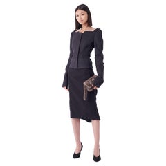 Giacca e gonna da passerella F&F Vintage 2003 di Gucci
