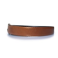 Gucci, vintage faux snake belt in brown and green