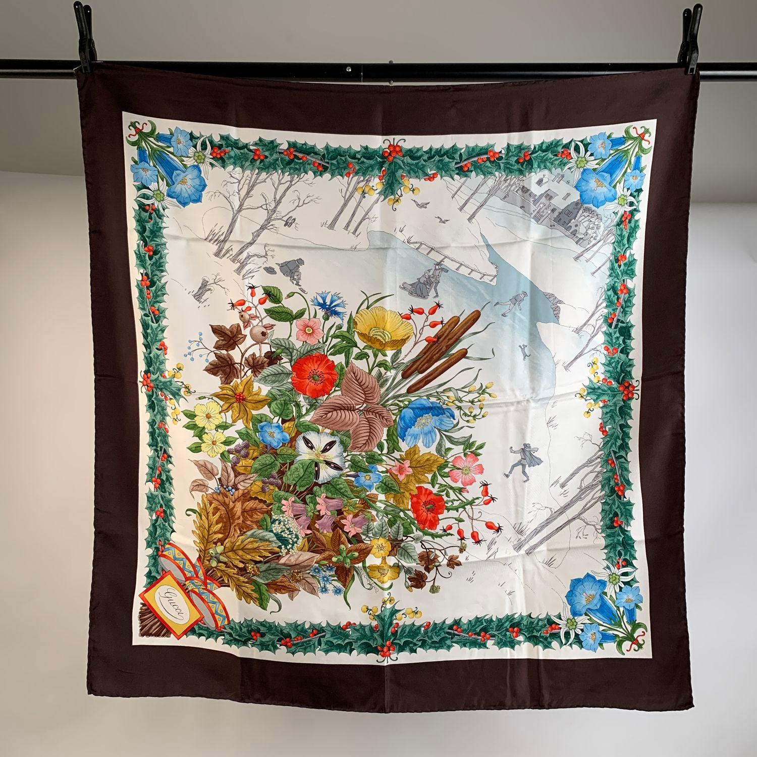 Vintage Gucci Silk Scarf named 