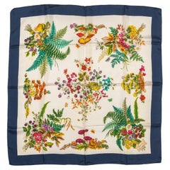 Gucci Vintage Floral Silk Scarf