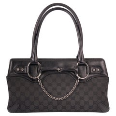 Gucci Vintage "GG" Bolso Monograma Negro